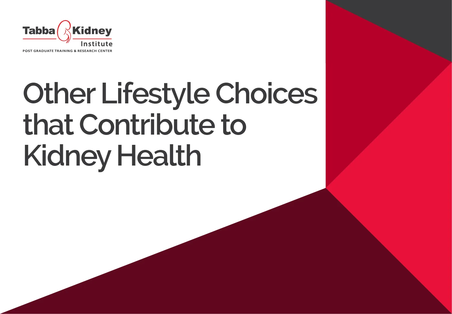 Other Lifestyle Choices That Contribute to Kidney Health
